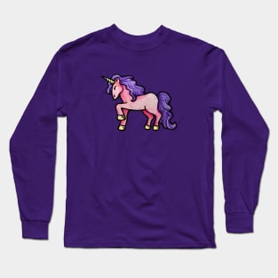 Purple Unicorn Long Sleeve T-Shirt